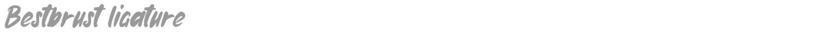 Bestbrust font preview